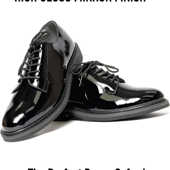 Rothco Black lightweight oxfords high gloss main image 6